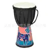 Venta al por mayor de fábrica Tambor africano Tambor de mano para niños de jardín de infantes Piel de oveja de 4 pulgadas Tela Tambor ligero Tambor de mano de Lijiang, Yunnan