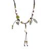 Collar de cerámica Jingdezhen, estilo étnico, joyería popular, cadena de vestido antigua original para mujer, nueva joyería de estilo chino al por mayor