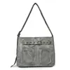 Bolsa Cruzada Nueva Primavera 2025 Bolso Cruzado Moda Mujer Mediana Edad Bolso de Hombro de Cuero Suave con Temperamento Gran Capacidad Multicapa Venta al por Mayor