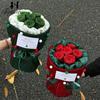 Buquê de Maçã de Natal Pequeno Tecido para Embalagem Estilo Fragrância Atmosfera de Natal Tecido de Veludo DIY Fruta da Paz Materiais de Embalagem Presentes