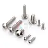 Tornillo de Acero Inoxidable 304 Cabeza Plana Grande de Cruz M3-M8 Cabeza Plana Redonda Ranura Cruzada Tm Tornillo de Cabeza Plana Rosca de Máquina