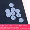 Goma de silicona suave ultrafina con perla, anti-fricción, collar, pulsera, espaciador, pulsera, cristal de ágata transparente, texto, juego, DIY