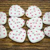 Botones Corazón de Lunares Rosas para Cárdigans, Suéteres, Camisas, Ropa de Muñecas DIY, Botones BJD, Decoraciones para Camisas y Accesorios para Zuecos