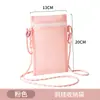 Bolsa para teléfono móvil de rejilla espacial, bolso pequeño cruzado, bolsa de almacenamiento para dispositivo de aprendizaje portátil, máquina de cuentos, audífono, bolsa de almacenamiento con cremallera