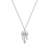 Collar con atrapasueños de colores para mujer, estilo súper hada, estilo frío de Instagram, cadena para la clavícula de moda, celebridad de internet, amigas estudiantes, colgante de sueño