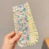Fita Mágica Infantil Desenho Laço Renda Franja Patch para Meninas Pequenas, Fixador de Cabelo Amigo do Cabelo para Meninas