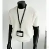 Camiseta de malha masculina de manga curta, gola redonda listrada, cor sólida, seda gelada, verão, atacado de fábrica transfronteiriço, camiseta masculina de manga curta em seda gelada