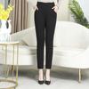 Pantalones para mujeres de mediana edad y mayores, estampados de otoño e invierno, ropa de madre, pantalones cálidos de algodón de terciopelo camello, ropa exterior de mujer de talla grande, sueltos y gruesos