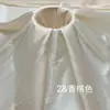 Tecido de Organza Macio Sedoso Franzido Estilo Ilha Atacado Tecido Decorativo para Vestido Lolita de Designer de Alto Padrão