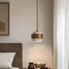 Luminária Pendente Colorida de Ágata Ajustável para Quarto, Mesa de Cabeceira, 6 Novos Estilos Italianos, Luxo Alto Padrão, Cristal, Pedra de Luxo, Balcão de Bar, Corredor, Alumínio