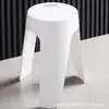 Taburete de Plástico Engrosado para Adultos Sólido Taburete de Comedor Apilable Taburete Redondo Silla Simple Moderna Taburete Molino de Viento Taburete Alto
