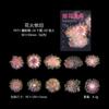 Buen Día Calcomanías de Mascotas Serie de Flores Fuegos Artificiales Tema Romántico de Fuegos Artificiales Material de Decoración para Manualidades 20 Piezas