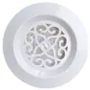 Saída de Ar Fresco Redonda de ABS Ventilação Tipo Pressão Ajustável Placa Redonda Embutida Saída de Ar Fresco Sistema de Ar Fresco Saída de Ar Fresco