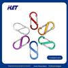 Multicolor S em forma de aço fio de alpinismo fivela liga de alumínio 8 caracteres montanhismo fivela de aço aço fivela plana acessórios de bagagem logotipo atacado