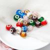 Han Yu Yuan flor de seda dorada cuentas de vidrio con agujero grande cuentas sueltas accesorios hechos a mano DIY Pulsera Panjia Accesorios Al por mayor