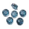 Color hielo a través de cuentas de vidrio de colores halo cuentas sueltas pulsera diy hecha a mano pulsera accesorios de joyería cuentas con cuentas al por mayor