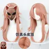 Peruca Demon Slayer Sabito COS Noz-moscada cabelo longo anime Sabito peruca transfronteiriça anime Demon Slayer peruca