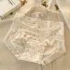 Roupa íntima feminina sem costura de seda gelada, algodão puro, fundo 10A antibacteriano, boxer ultrafino de verão, cintura média, atacado