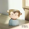Celebridad de internet escritorio caricatura oso cabeza torcida muñeco transpirable pintado cerámica planta suculenta maceta pequeña interior decoración del hogar