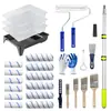 Pincel rolo de pintura para dropshipping, item popular de vendas transfronteiriças, ferramenta de pintura, conjunto de rolo de pintura de 29 peças, 4/9 polegadas