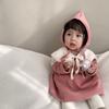 Ropa de Otoño e Invierno para Niñas Ropa Coreana para Niños Traje Grueso para Bebé Falda para Trepar Otoño e Invierno Bebé con Forro Polar Bolsa Falda Gorda