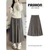 Pantalones Falda Casuales Versátiles Suaves y Holgados de Talla Grande para Mujeres Petites con Caída