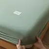 Nuevo protector de colchón de algodón transpirable y cómodo, inflable, funda individual para colchón, juego de ropa de cama apto para todas las estaciones
