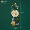 Nuevo Reloj de Pared Decoración de Pared Creativa China Colgante de Hoja de Ginkgo Decoración de Pared Moderna Simple Decoración del Hogar Sala de Estar Reloj de Pared de Moda