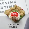 Comida artificial y de juego Pastel de frutas hecho a mano DIY carcasa de teléfono móvil pasador de pelo accesorios para el cabello vaso de agua hebilla de zapato accesorios de resina venta al por mayor