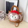 Boneca de Pelúcia Mais Vendida da Primavera de 2026 Moda Tendência Estampa de Leopardo Versátil Simples Bolsa de Ombro Transversal