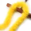 Tira de plumas planas de color directo de fábrica Tira de lana de pavo materiales de decoración manualidades regalo de Navidad DIY