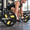 Placa de Haltere Equipamento de Ginástica Fitness Barra com Pegada Durável Antiderrapante Placa de Haltere 10kg Pegada na Mão Placa de Haltere Olímpico