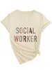 Trabajador Social Amazon eBay Sitio Independiente Moda Casual Camiseta de Manga Corta con Cuello en V para Mujer para Exportación