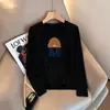 Bestseller de Almacén Lightning Marca de Moda Camiseta de Manga Larga para Mujer 2026 Otoño Invierno Holgada Gato Versátil Top de Pareja Transfronterizo Comercio Exterior