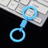 Llavero de pintura metálica de color pequeño fresco coreano doble anillo hebilla de resorte hebilla de conexión de equipaje accesorios de joyería diy