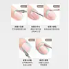 Broca de Uñas Puntiaguda para Manicura, Empujador de Cutículas de Tres Caras, Cabezal de Pulido para Eliminar Piel Muerta, Cabezal de Pulido de Pretratamiento de Acero Inoxidable