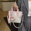 Bolsa Estilo Ballet Feminina 2025 Nova Moda Transversal Bolsa Pequena High-End Popular Elegante Bolsa de Mão Bolsa Balde