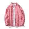 Camisa de manga larga a cuadros para hombre, nueva marca de moda, estilo informal, holgada, fina y fresca, 2025