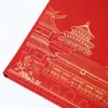 Cuaderno de Oficina Estilo Chino Tamaño A5 con Hebilla Metálica y Logo Impreso, Cuaderno de Registro de Estudio Simple para Negocios al por Mayor