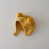 Touca de Tricô Infantil Outono e Inverno Meninos e Meninas Estilo Coreano Ins com Letra Touca de Lã Tricotada Quente Touca Pulôver para Bebê