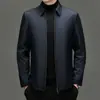 Jaqueta Masculina de Lã e Algodão Inverno Casual de Negócios Jaqueta Espessa Quente Executiva Masculina Jaqueta de Algodão