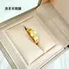 Anel de Trevo de Quatro Folhas em Ouro Rosa Estilo Celebridade da Internet de Luxo Leve Anel Destacável Três em Um como Presente para Amigos e Melhores Amigas