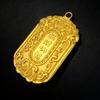 Oro Arena Antiguo Trae Riqueza y Tesoro Colgante Ficha Pixiu Latón Chapado en Oro Collar de Seguridad para Hombres y Mujeres Que No Se Desvanecerá por Mucho Tiempo
