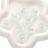 25mm Acrílico Transparente Duas Cores Colorido Girassol Furo Passante Contas Artesanal DIY Corrente de Celular Acessórios de Joia