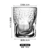 Ventas de Fábrica de Taza Martillo Whiskey Cuadrada Diseño de Nicho Ins Taza de Vidrio para Licores Copa de Vino Taza de Uso Común