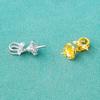 Plata de Ley S925 Colgante de Perla DIY Montura Vacía Colgante Flor Falda Tapa Colgante Collar Colgante Perla DIY Collar Montura Vacía