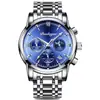 Boda berenjena nuevo impermeable luminoso multifuncional reloj para hombre estudiante moda coreana comercio exterior reloj de cuarzo