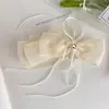 Pinza de Plátano con Cinta de Lazo de Malla Suave para Niñas, Pinza Vertical de Lujo de Gama Alta, Pasador Dulce para Cola de Caballo para la Parte Posterior de la Cabeza