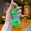 Llavero Creativo Serie Océano Relleno de Aceite Pez Payaso Estrella de Mar Pez Pequeño Colgante de Bolso Decoración de Llavero