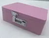 Caja de Almacenamiento Roja con Candado Caja de Joyería de Escritorio con Tapa abatible y Candado Caja Rectangular para Documentos Regalo Empaque Caja Sorpresa